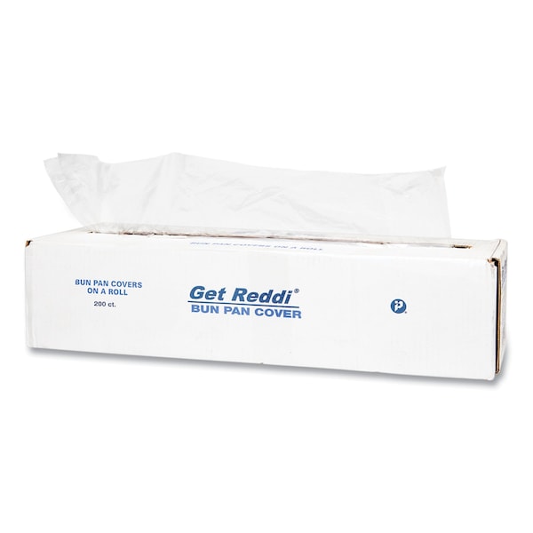 Integrated Bagging Systems Poly Bun Pan Cover Lid, 21x35, 19 Micron, PK200 BP21635 - main